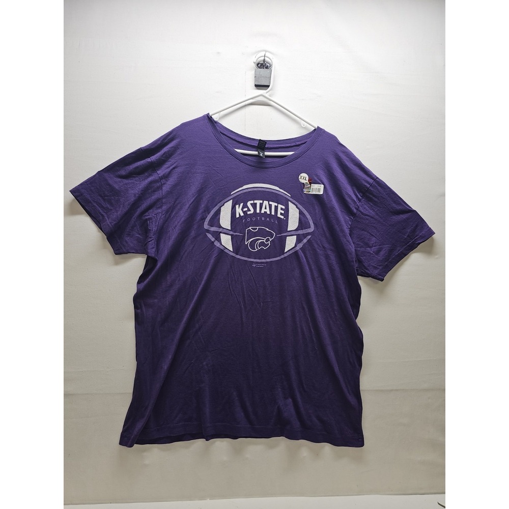 K-State Football Shirt 2XL Purple Alternative Apparel Kansas State Wildcats NCAA